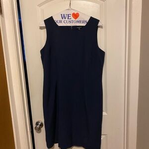 Chadwicks Blue Sheath Mini Dress Scoop Neck Sleeveless